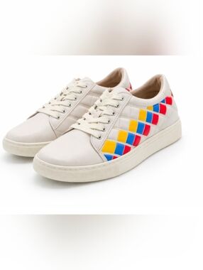 New NIB Charter Club White Sneakers Personalized Colors Women's Sz 10